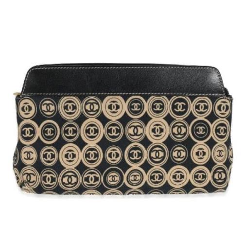 Pre-owned Canvas clutches Chanel Vintage , Beige , Dames