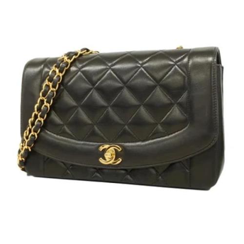 Pre-owned Leather chanel-bags Chanel Vintage , Black , Dames