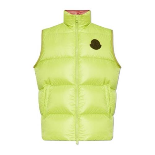 Donsvest Moncler , Yellow , Heren