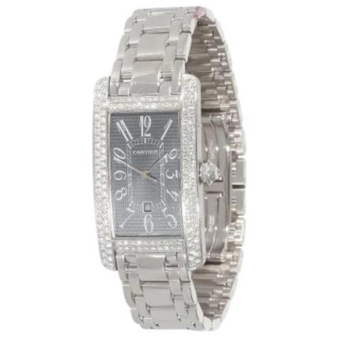 Pre-owned Stainless Steel watches Cartier Vintage , Gray , Dames