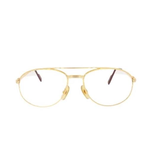 Pre-owned Metal sunglasses Cartier Vintage , Yellow , Heren