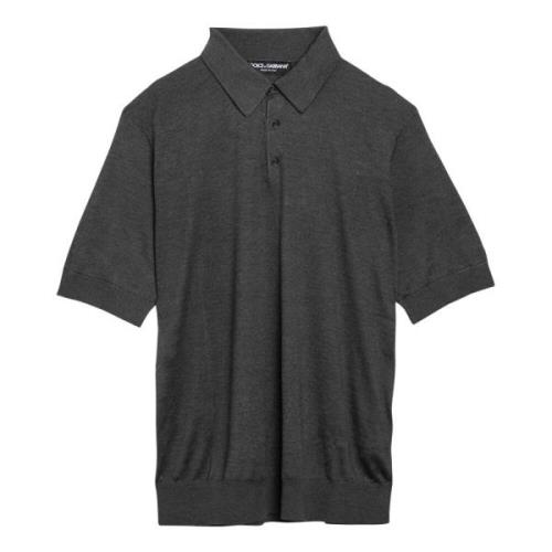 Polo T-shirt met korte mouwen Dolce & Gabbana , Gray , Heren