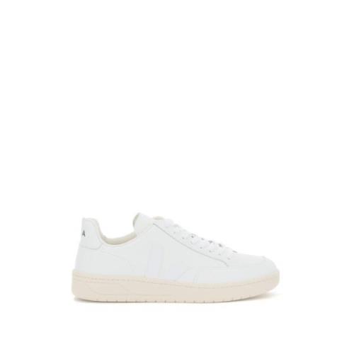 V-12 Leren Sneaker met Rubber Monogram Veja , White , Dames