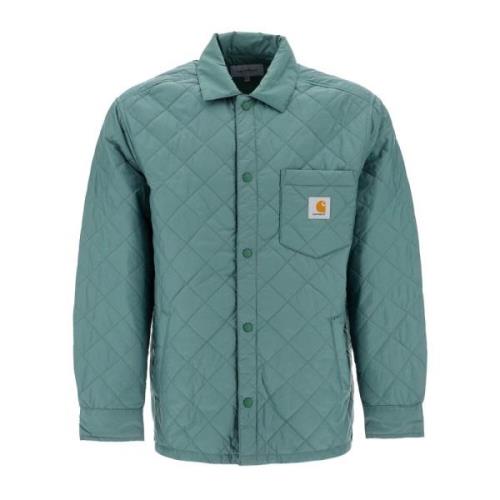 Gewatteerd jack met overhemdstijl Carhartt Wip , Green , Heren