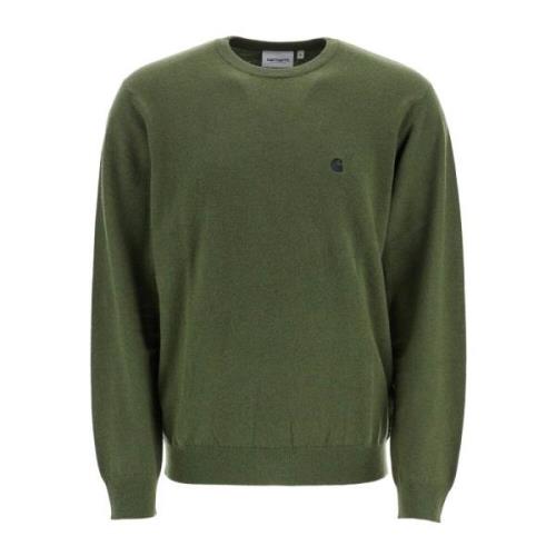 Wolmix Madison Crew-Neck Pullover Carhartt Wip , Green , Heren