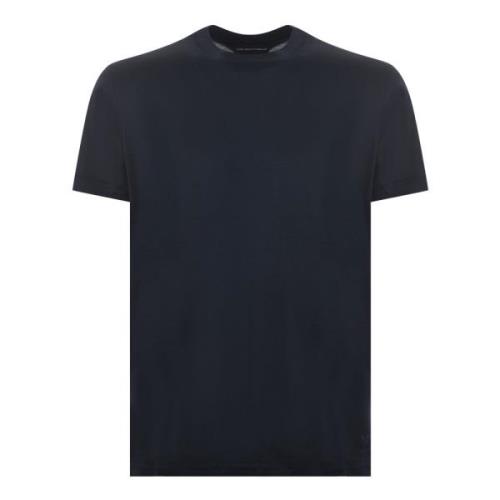 Logo T-shirt in donkerblauw Emporio Armani , Black , Heren