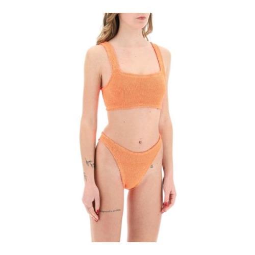 Gekreukte Stretch Xandra Bikini Set Hunza G , Orange , Dames