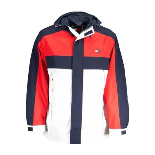 Blauwe Hoodie met meerdere zakken Tommy Hilfiger , Multicolor , Heren