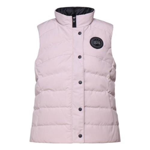 Doorschijnende Roze Mouwloze Nylonjas Canada Goose , Pink , Dames