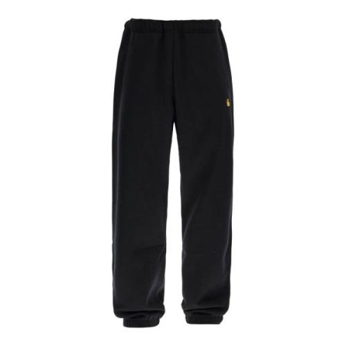 Geborsteld Katoenen Joggers met Elastische Taille Carhartt Wip , Black...