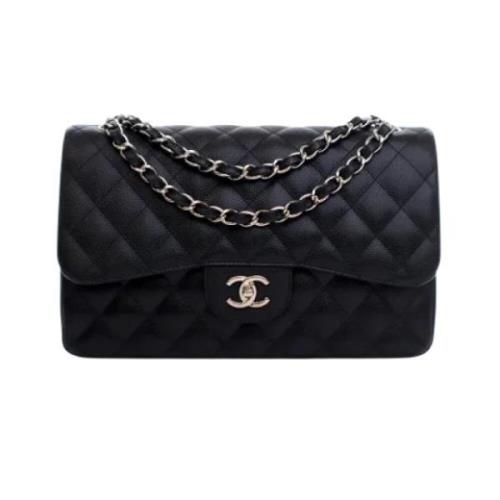 Pre-owned Leather chanel-bags Chanel Vintage , Black , Dames