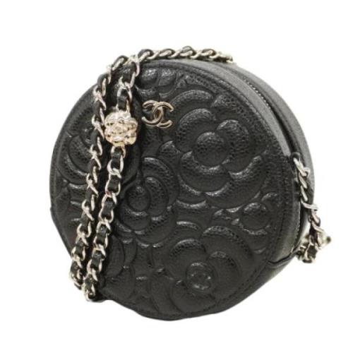 Pre-owned Leather chanel-bags Chanel Vintage , Black , Dames