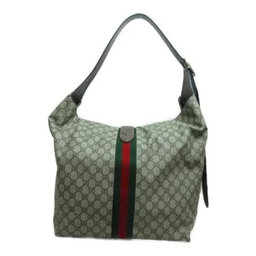 Pre-owned Canvas gucci-bags Gucci Vintage , Beige , Dames