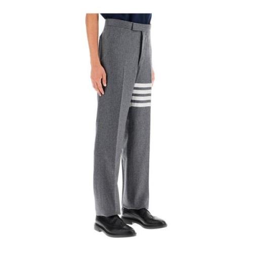 4-Bar Wol en Kasjmier Broek Thom Browne , Gray , Heren