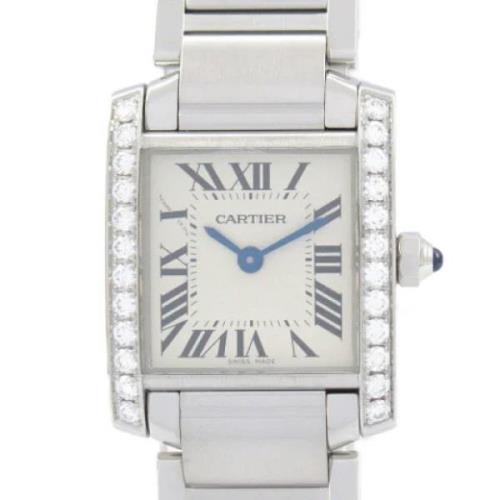 Pre-owned Stainless Steel watches Cartier Vintage , Gray , Dames