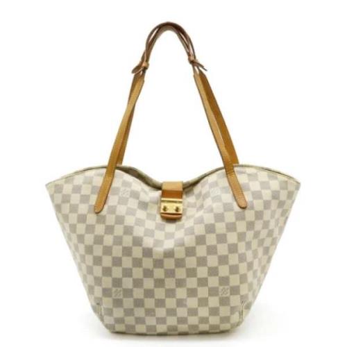 Pre-owned Canvas louis-vuitton-bags Louis Vuitton Vintage , White , Da...