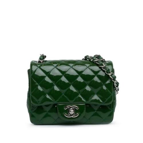 Pre-owned Leather crossbody-bags Chanel Vintage , Green , Dames