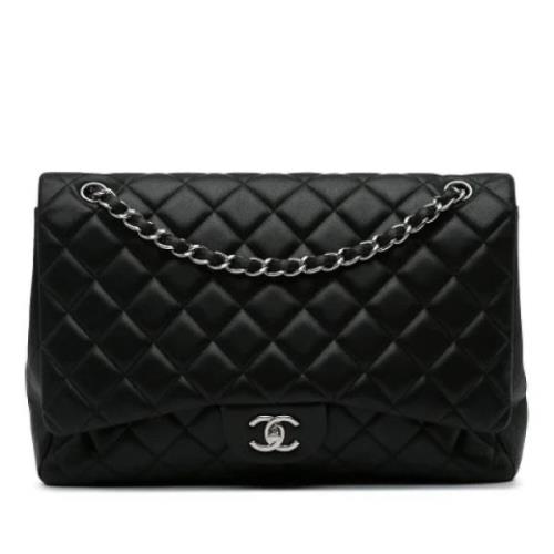 Pre-owned Leather shoulder-bags Chanel Vintage , Black , Dames