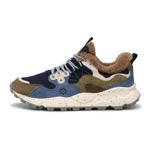 Suede, technical fabric and wool sneakers Yamano 3 MAN Flower Mountain...