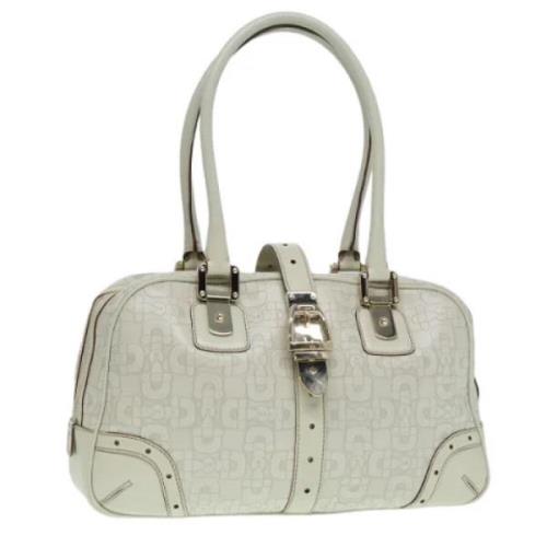 Pre-owned Leather gucci-bags Gucci Vintage , White , Dames