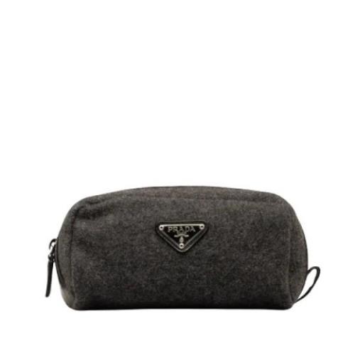 Pre-owned Fabric clutches Prada Vintage , Gray , Dames