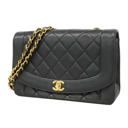 Pre-owned Leather chanel-bags Chanel Vintage , Black , Dames