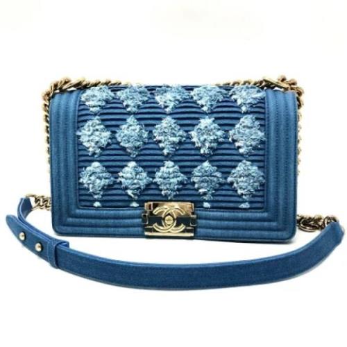 Pre-owned Denim chanel-bags Chanel Vintage , Blue , Dames