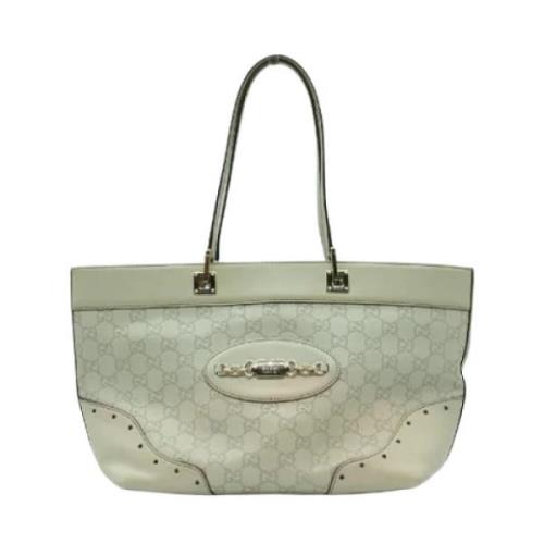 Pre-owned Leather gucci-bags Gucci Vintage , White , Dames