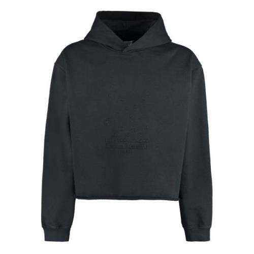 Hoodie met rauwe zoom Maison Margiela , Blue , Heren