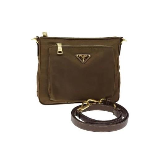 Pre-owned Nylon prada-bags Prada Vintage , Brown , Dames