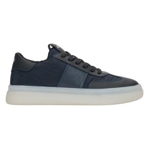 Dames Marineblauwe Winter Lage Sneakers met Bontvoering Estro , Blue ,...