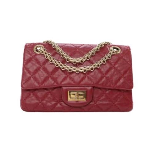 Pre-owned Leather chanel-bags Chanel Vintage , Red , Dames