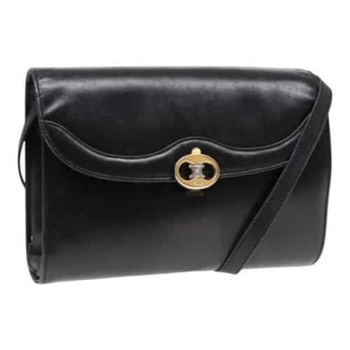 Pre-owned Leather celine-bags Celine Vintage , Black , Dames