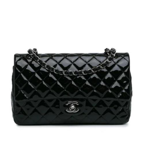 Pre-owned Leather shoulder-bags Chanel Vintage , Black , Dames