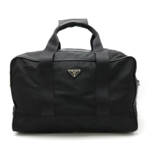 Pre-owned Nylon travel-bags Prada Vintage , Black , Dames