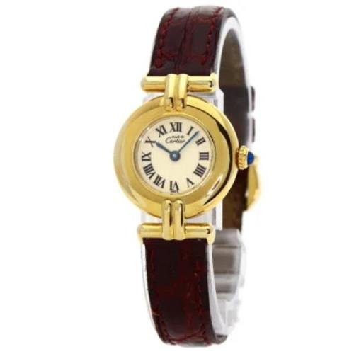 Pre-owned Metal watches Cartier Vintage , Yellow , Dames