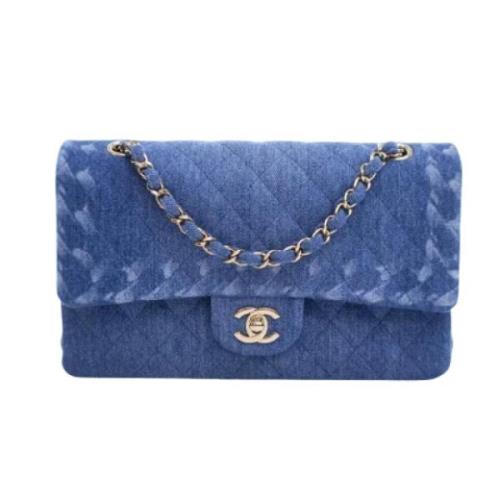 Pre-owned Denim chanel-bags Chanel Vintage , Blue , Dames