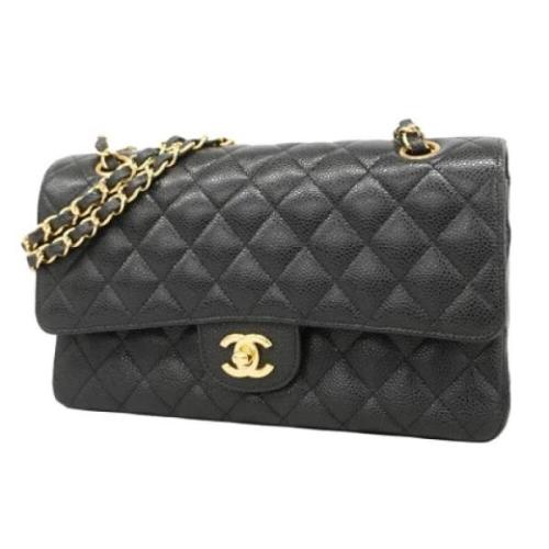 Pre-owned Leather chanel-bags Chanel Vintage , Black , Dames