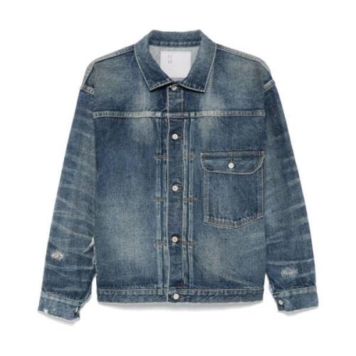 Stijlvolle Jas voor Mannen Junya Watanabe , Blue , Heren