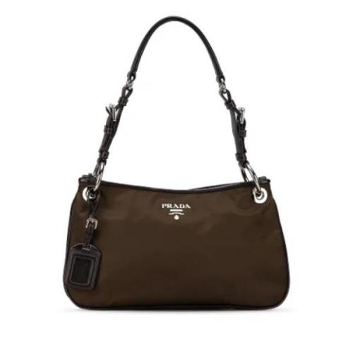 Pre-owned Nylon prada-bags Prada Vintage , Brown , Dames