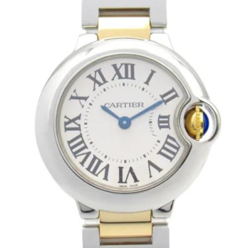 Pre-owned Yellow Gold watches Cartier Vintage , Gray , Dames