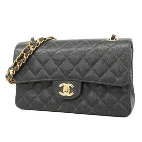 Pre-owned Leather chanel-bags Chanel Vintage , Black , Dames