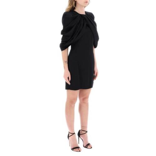 Mini jurk met bloemblaadjesmouwen Stella McCartney , Black , Dames