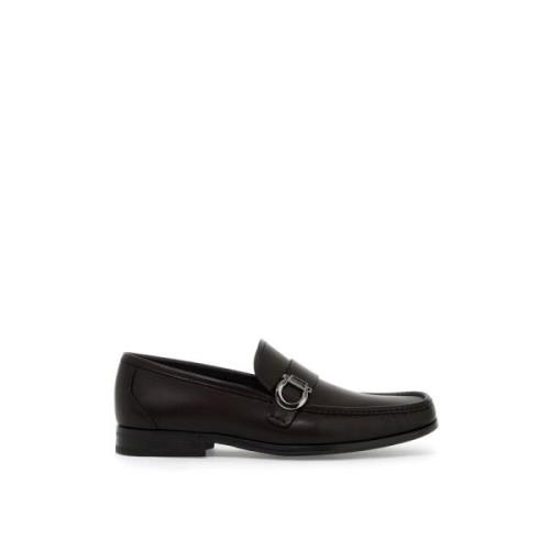 Klassieke leren loafers Salvatore Ferragamo , Brown , Heren