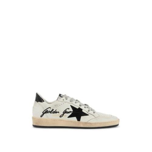 Sneakers van leer met strass Golden Goose , White , Dames