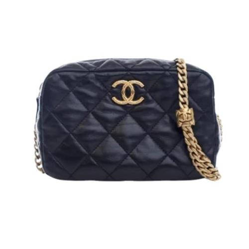 Pre-owned Leather chanel-bags Chanel Vintage , Black , Dames