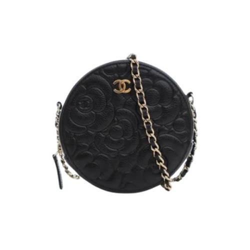 Pre-owned Leather chanel-bags Chanel Vintage , Black , Dames