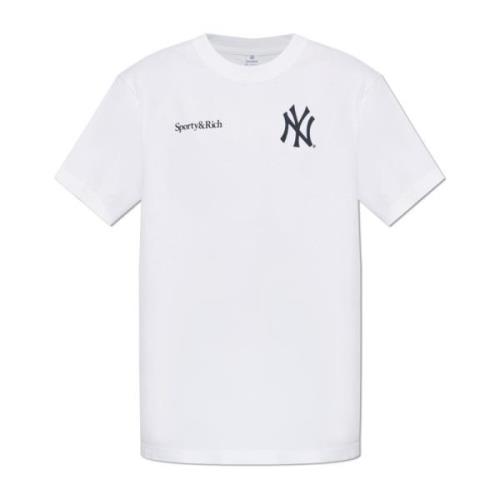 T-shirt uit de 47 & The New York Yankees collectie Sporty & Rich , Whi...