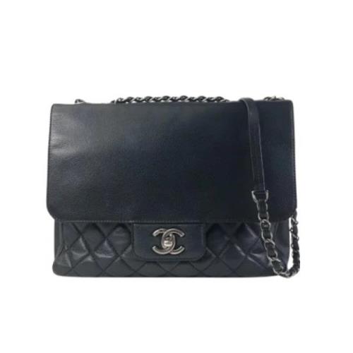 Pre-owned Leather chanel-bags Chanel Vintage , Black , Dames