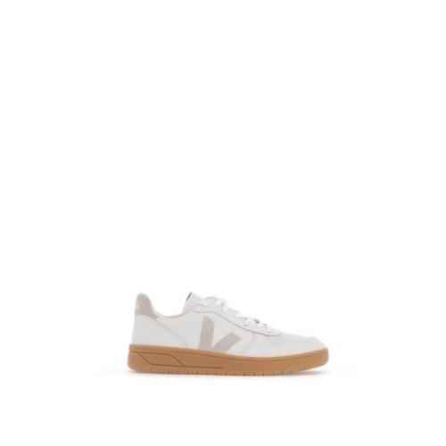 Sneakers van Chroomvrij Leer met V-Logo's Veja , White , Dames